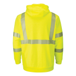 Bulwark Hi-Visibility Zip-Front Hooded Fleece Sweatshirt ...